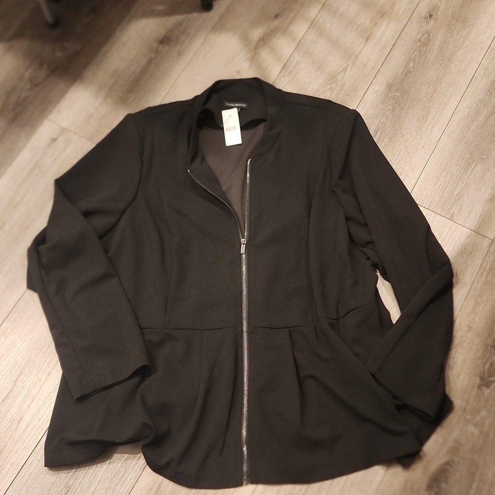 Lane Bryant Light Zip Up Blazer